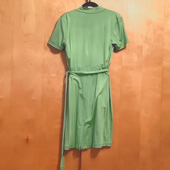 Banana Republic Green Silk Cotton Dress - Picture 6 of 9